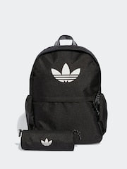 adidas Originals Black Backpack With Pencil Case - Size One