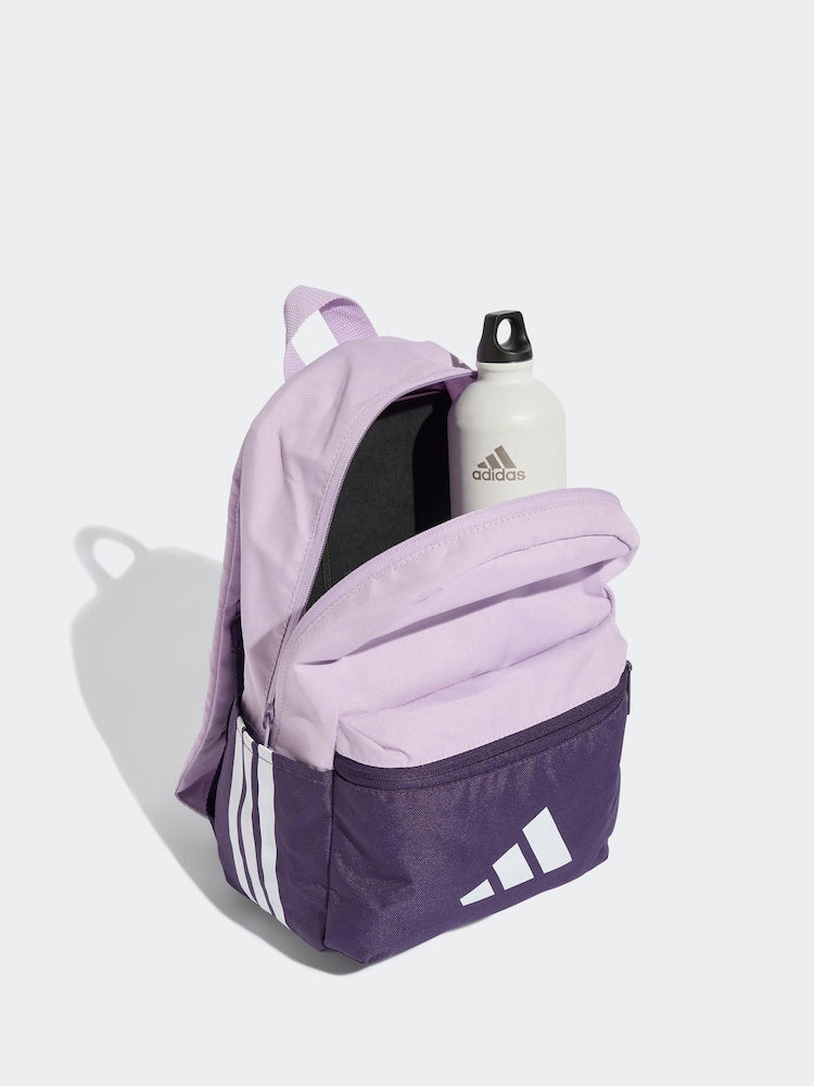 adidas Purple 3 Bar Kids Backpack - Size One