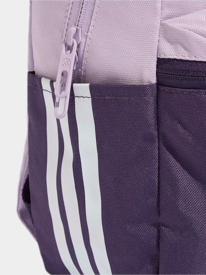 adidas Purple 3 Bar Kids Backpack - Size One