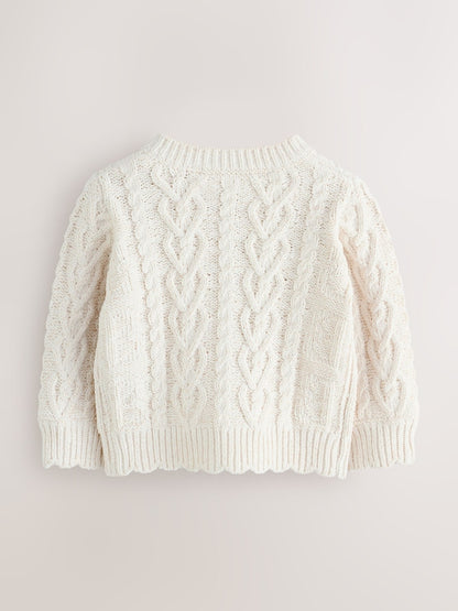 Baker by Ted Baker Knitted Corsage Cardigan - Size Up To 3 Months (50 - 62cm)