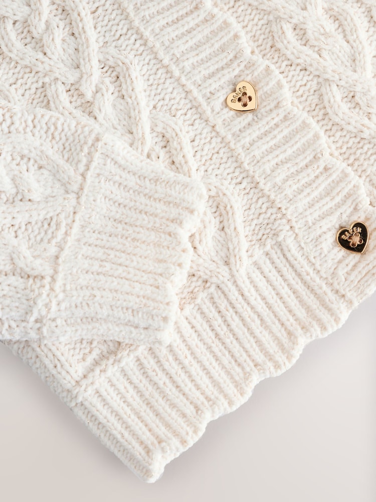 Baker by Ted Baker Knitted Corsage Cardigan - Size Up To 3 Months (50 - 62cm)