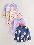 Rainbow Long Sleeve Tops 4 Pack (3mths-7yrs) - Rainbow / 12-18 Months (80-86cm)