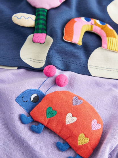 Rainbow Long Sleeve Tops 4 Pack (3mths-7yrs) - Size 3-6 Months (62-68cm)