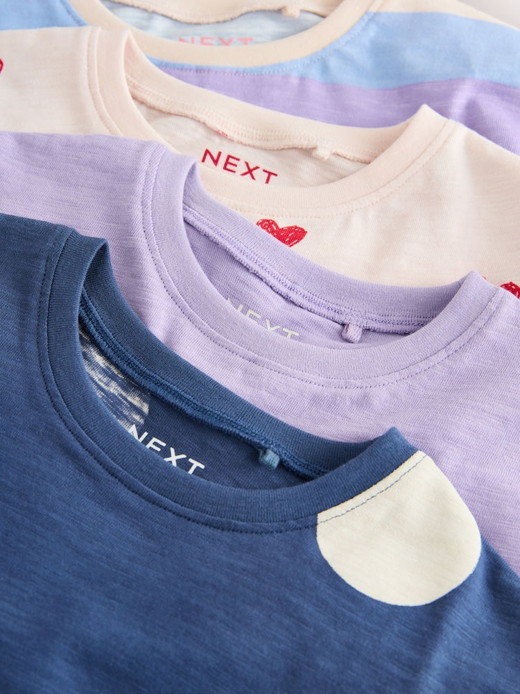 Rainbow Long Sleeve Tops 4 Pack (3mths-7yrs)