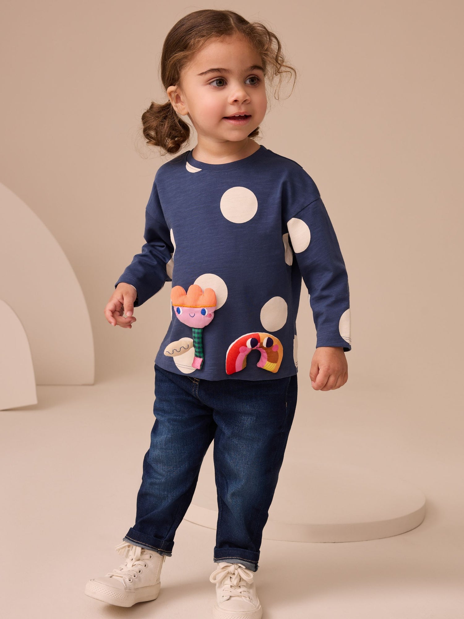 Rainbow Long Sleeve Tops 4 Pack (3mths-7yrs) - Size 3-6 Months (62-68cm)