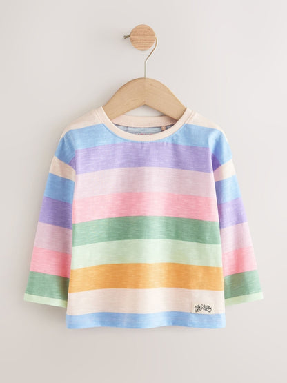 Rainbow Long Sleeve Tops 4 Pack (3mths-7yrs) - Size 3-6 Months (62-68cm)