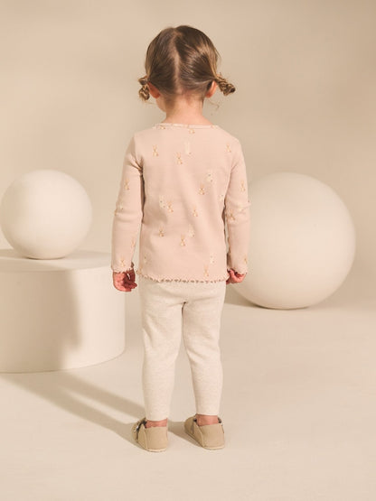 Neutral Long Sleeve Rib Tops 5 Pack (3mths-7yrs)