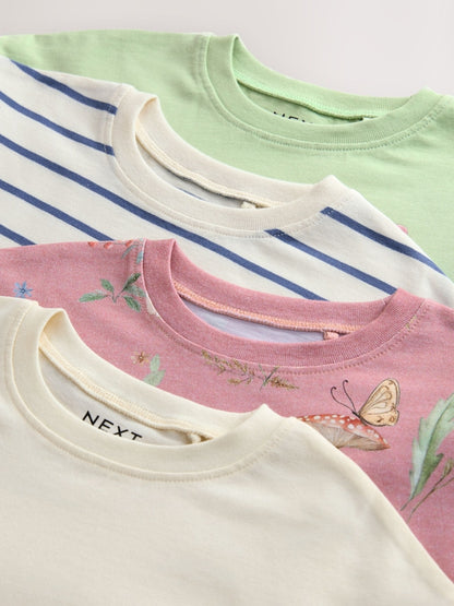 Green Fairy Long Sleeve Tops 4 Pack (3mths-7yrs)