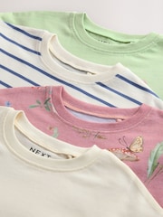 Green Fairy Long Sleeve Tops 4 Pack (3mths-7yrs) - Size 3-6 Months (62-68cm)