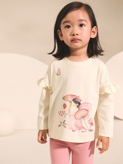 Green Fairy Long Sleeve Tops 4 Pack (3mths-7yrs) - Size 3-6 Months (62-68cm)