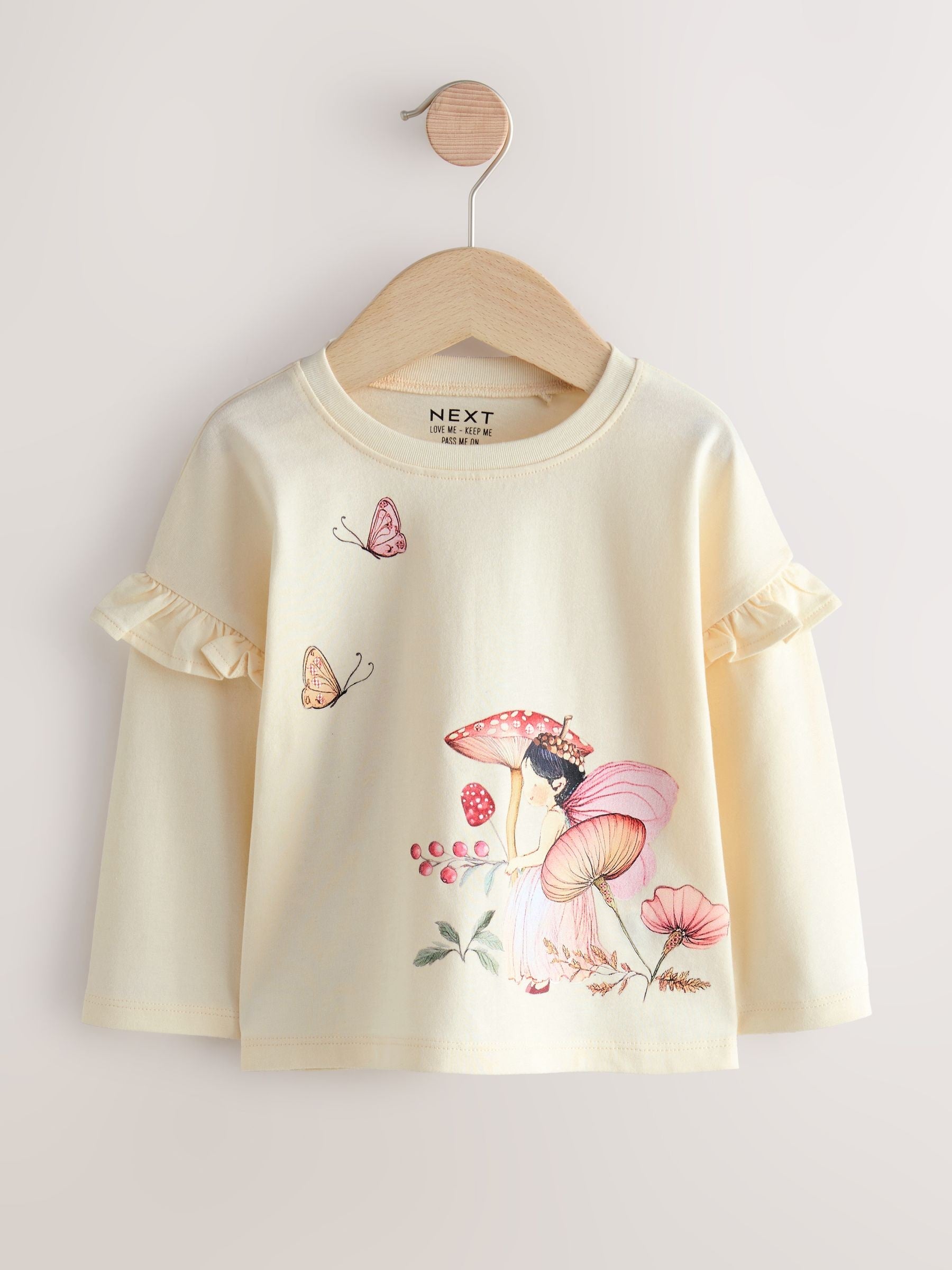 Green Fairy Long Sleeve Tops 4 Pack (3mths-7yrs) - Size 3-6 Months (62-68cm)