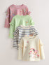 Green Fairy Long Sleeve Tops 4 Pack (3mths-7yrs) - Size 3-6 Months (62-68cm) - Default 1