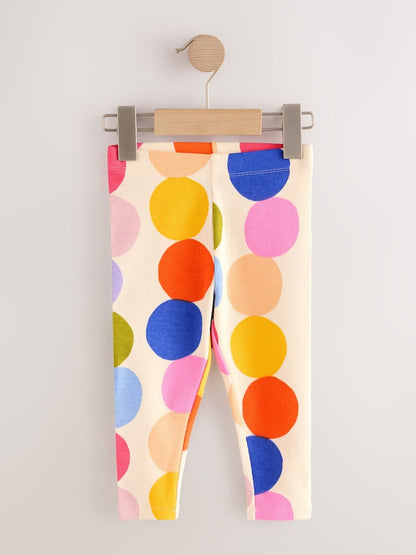 Rainbow Ribbed Leggings 5 Pack (3mths-7yrs) - Size 3-6 Months (62-68cm)