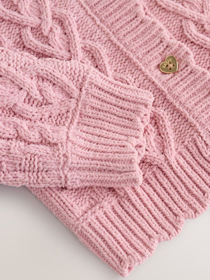 Baker by Ted Baker Knitted Corsage Cardigan - Size Up To 3 Months (50 - 62cm)