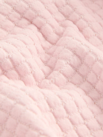 Baker by Ted Baker Lurex Quilted Hooded Jacket - Size Newborn