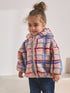 Pink Grid Print Zip Through Fleece (3mths-7yrs) - Size 3-6 Months (62-68cm) - Pink Grid Print