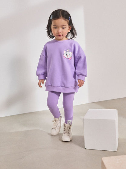 Lilac Purple Disney Aristocats Sweatshirt &amp; Leggings Set (3mths-7yrs)