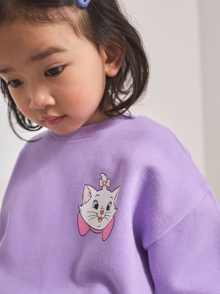 Lilac Purple Disney Aristocats Sweatshirt &amp; Leggings Set (3mths-7yrs)