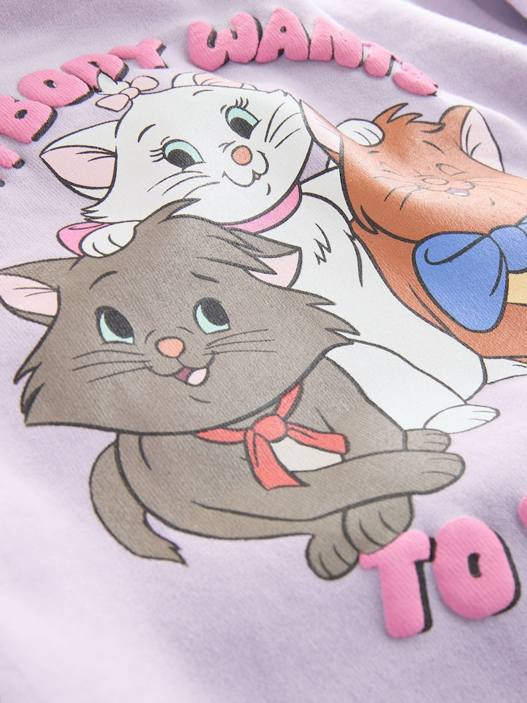 Lilac Purple Disney Aristocats Sweatshirt &amp; Leggings Set (3mths-7yrs)
