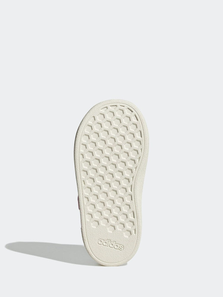 adidas Pink/White Grand Court 2.0 Elastic Lace Infant Trainers