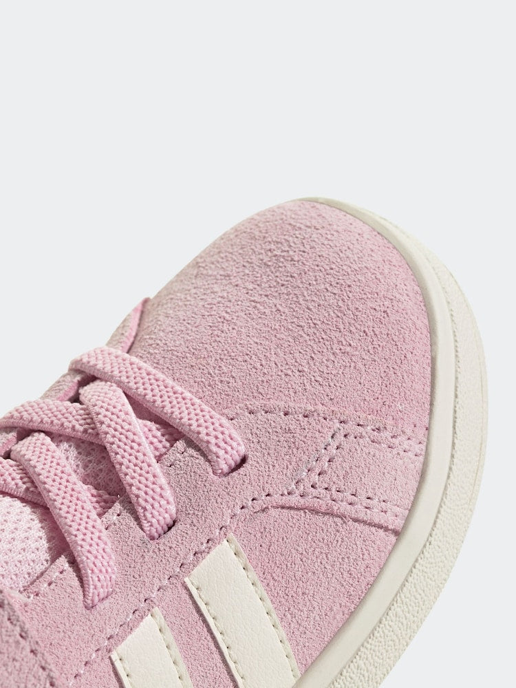 adidas Pink/White Grand Court 2.0 Elastic Lace Infant Trainers