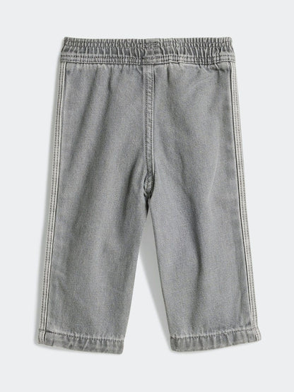 adidas Originals White Long Sleeve Infant Kids T-Shirt and Denim Leggings Set