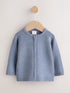 Blue Knitted Baby Cardigan (0mths-2yrs) - Size 50cm (First Size)