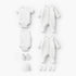 Set of 8 Juniors Clothing Gift Set with Snap Button Closure - White