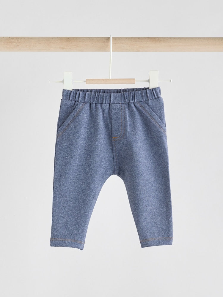 Blue Baby Leggings 2 Pack (0mths-2yrs)