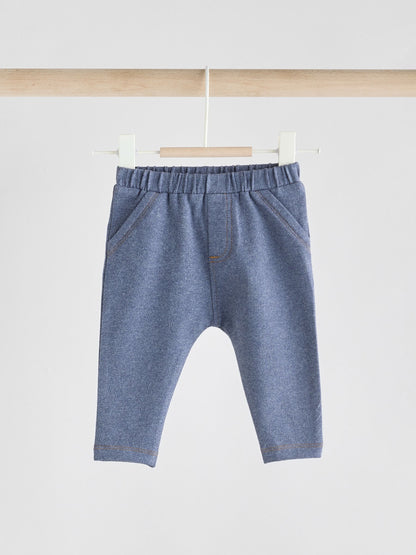Blue Baby Leggings 2 Pack (0mths-2yrs) - Size 50cm (First Size)