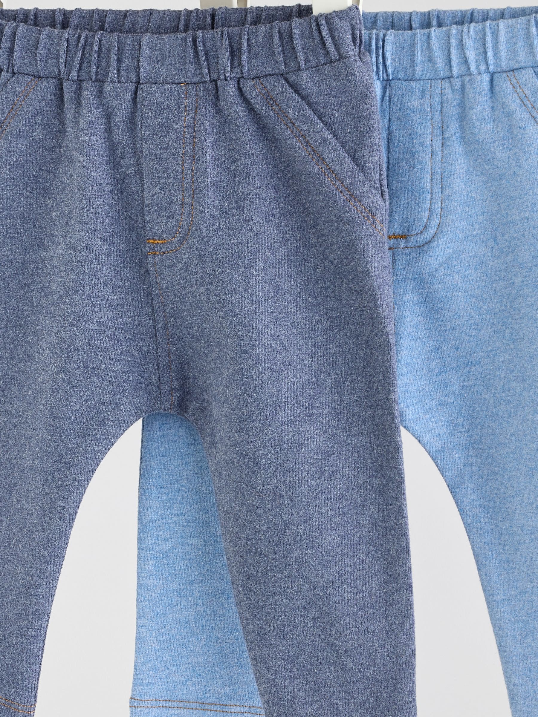 Blue Baby Leggings 2 Pack (0mths-2yrs) - Size 50cm (First Size)