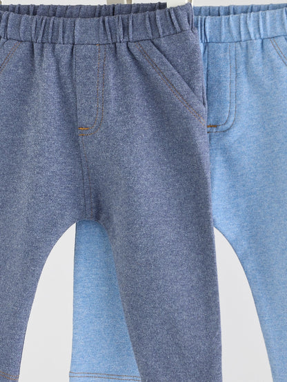 Blue Baby Leggings 2 Pack (0mths-2yrs) - Size 50cm (First Size)
