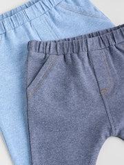 Blue Baby Leggings 2 Pack (0mths-2yrs) - Size 50cm (First Size)