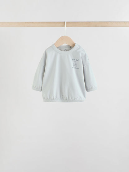 Blue Milk Club Tops and Leggings 6 Piece Baby Set (0mths-3yrs)