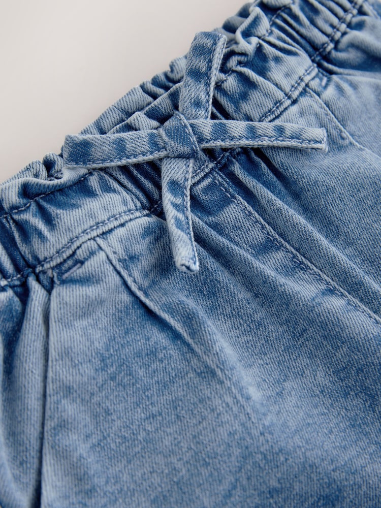 Light Wash Tie Waist Jeans (3mths-7yrs)