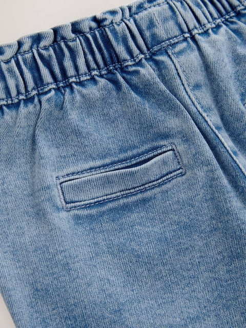Light Wash Tie Waist Jeans (3mths-7yrs) - Size 3-6 Months (62-68cm)