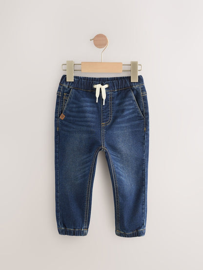 Blue Denim Regular Fit Jogger Jeans With Comfort Stretch 2 Pack (3mths-7yrs)