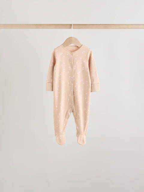 Pink 7 Pack Baby Sleepsuits (0mths-3yrs)