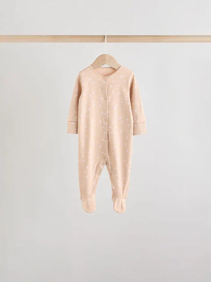 Pink 7 Pack Baby Sleepsuits (0mths-3yrs)