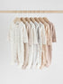 Neutral 7 Pack Two Way Zip Baby Sleepsuits (0-2yrs)