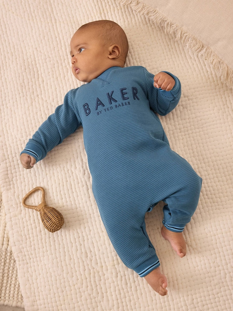 Baker by Ted Baker Textured Long Sleeve Romper