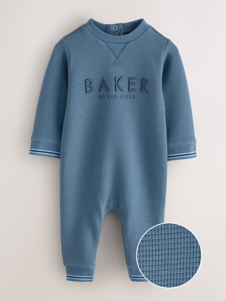 Baker by Ted Baker Textured Long Sleeve Romper