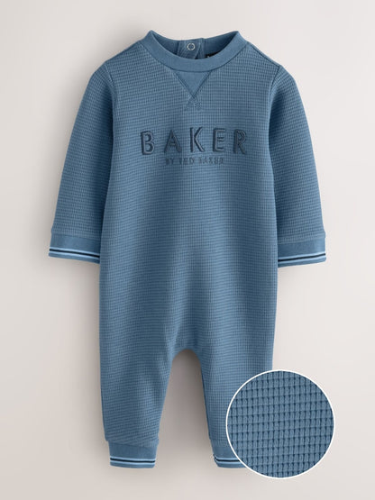 Baker by Ted Baker Textured Long Sleeve Romper