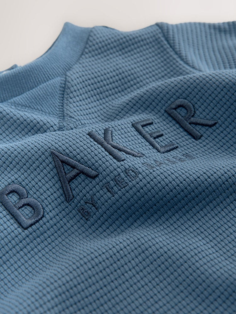 Baker by Ted Baker Textured Long Sleeve Romper