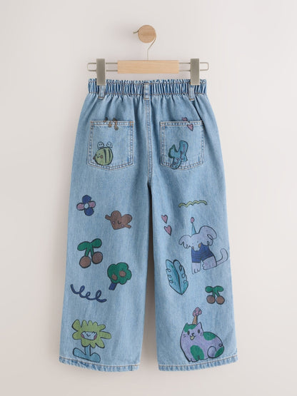 Denim Character Printed Jeans (3mths-7yrs)