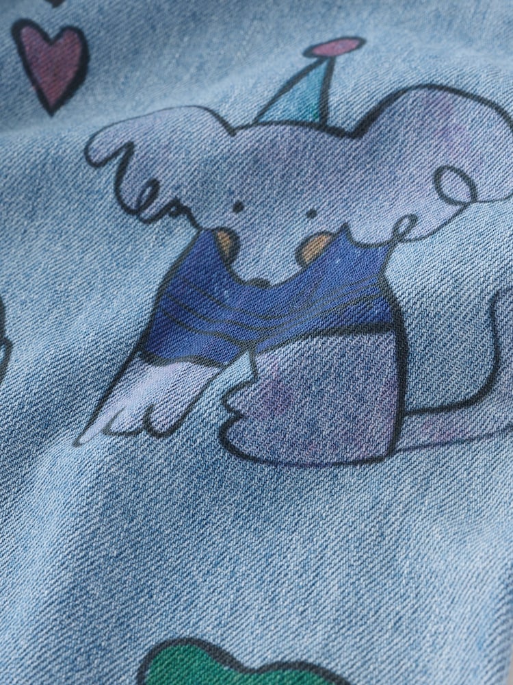 Denim Character Printed Jeans (3mths-7yrs)