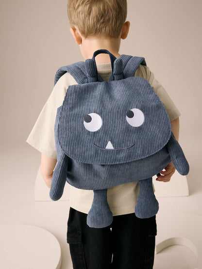 Blue Cord Corduroy Backpack - Size One - Blue Cord
