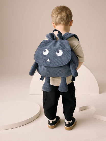 Blue Cord Corduroy Backpack - Size One