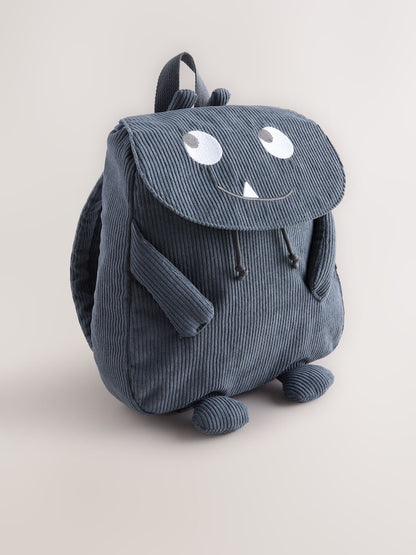 Blue Cord Corduroy Backpack - Size One