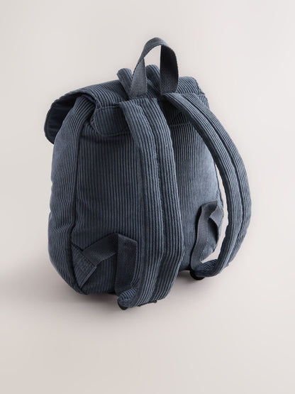 Blue Cord Corduroy Backpack - Size One